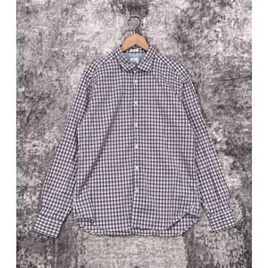 Hartford Shirt XXL Mens Plaid Slim Fit Long Sleeve Casual Button 2XL